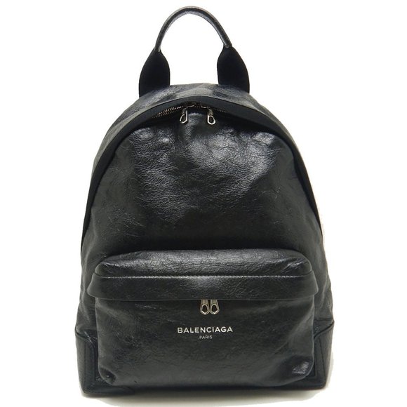 Balenciaga Rucksack Leather Black - Picture 1 of 7